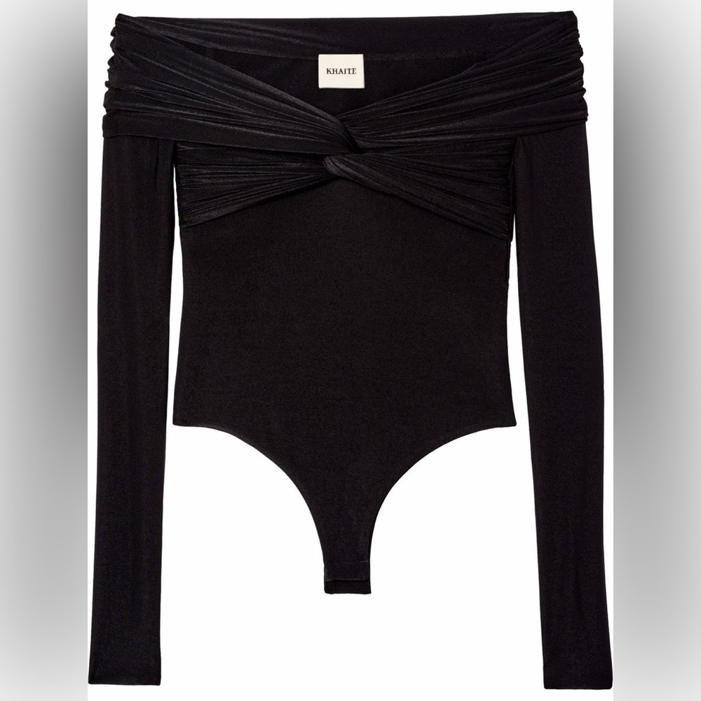 Khaite Cibo bodysuit in Black retail $1200 - Picture 2 of 6
